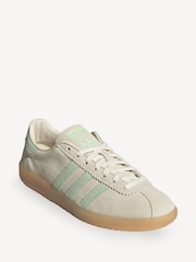adidas Originals White/Green Bermuda Trainers - Image 3 of 9