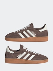 adidas Originals Brown/White Handball Spezial Trainers - Image 5 of 9