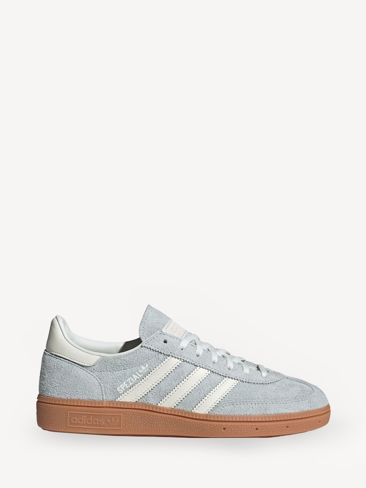 adidas Originals Silver/White Handball Spezial Trainers - Image 1 of 8