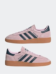 adidas Originals Pink/Blue Handball Spezial Trainers - Image 5 of 9
