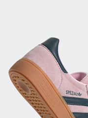 adidas Originals Pink/Blue Handball Spezial Trainers - Image 7 of 9