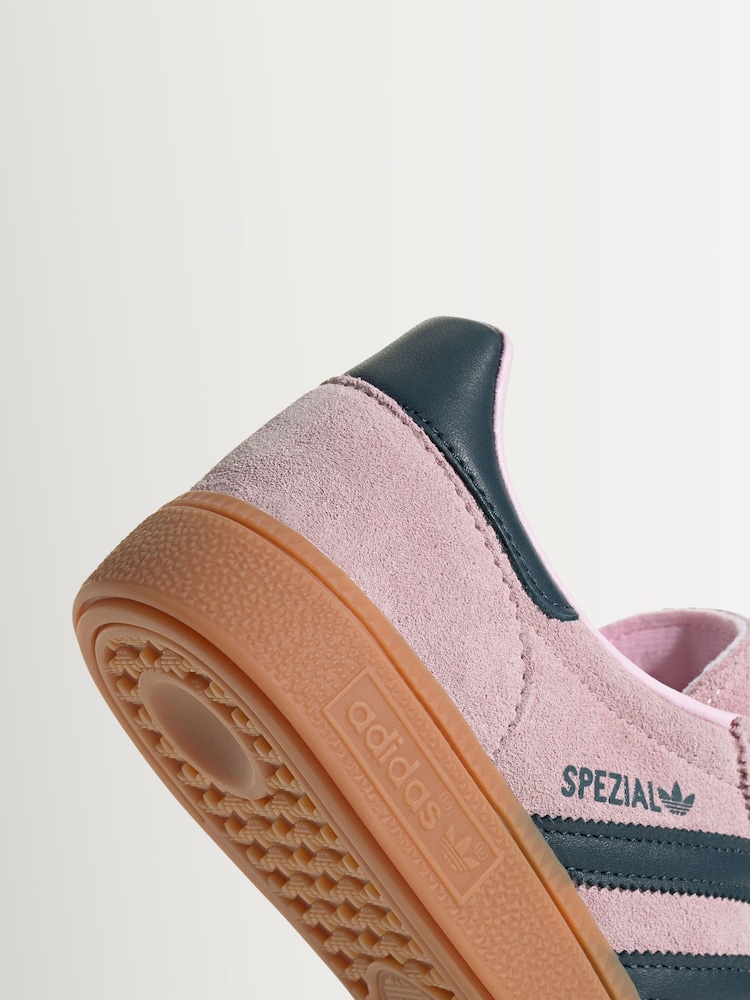 adidas Originals Pink/Blue Handball Spezial Trainers - Image 9 of 9