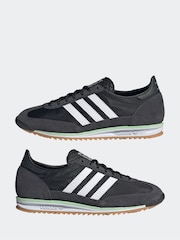 adidas Originals Black SL 72 OG Trainers - Image 6 of 10