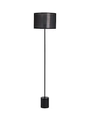 BHS Black Marble Base Shade Floor Lamp - Image 4 of 5
