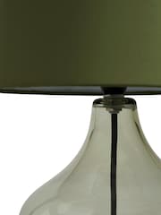 BHS Green Glass Table Lamp - Image 5 of 7