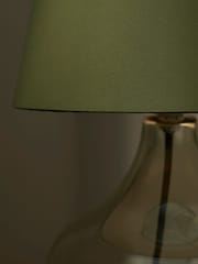 BHS Green Glass Table Lamp - Image 6 of 7