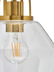 BHS Brass Bubble Glass Ceiling Pendant Light - Image 3 of 5