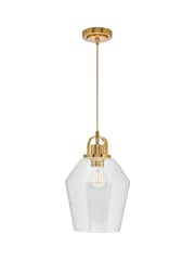 BHS Brass Bubble Glass Ceiling Pendant Light - Image 4 of 5