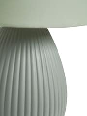 BHS Set of 2 Green Teardrop Ceramic Table Lamp - Image 7 of 7