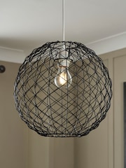BHS Black Wireball Easyfit Ceiling Light - Image 1 of 7