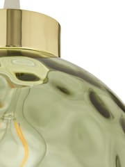 BHS Green Dimpled Glass Ball Easyfit Ceiling Light - Image 7 of 7