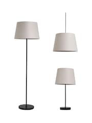 BHS Black Cream Floor Table & Easyfit Set - Image 3 of 4