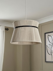 BHS Natural String Bound Double Easyfit Ceiling Light - Image 2 of 7