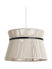 BHS Natural String Bound Double Easyfit Ceiling Light - Image 6 of 7