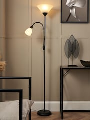 BHS Black Mother & Child Floor Lamp - Image 1 of 7