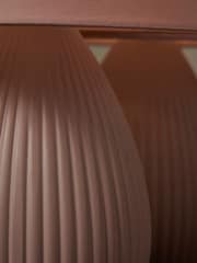BHS Set of 2 Dusky Pink Teardrop Ceramic Table Lamp - Image 5 of 7