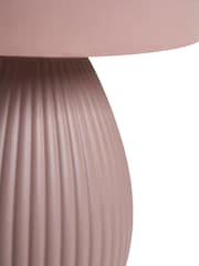 BHS Set of 2 Dusky Pink Teardrop Ceramic Table Lamp - Image 7 of 7
