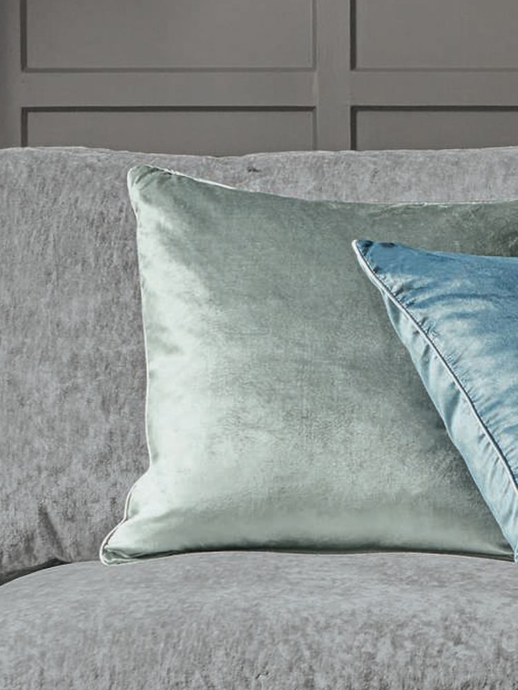 Laura Ashley Grey Green Nigella Cushion - Image 1 of 4