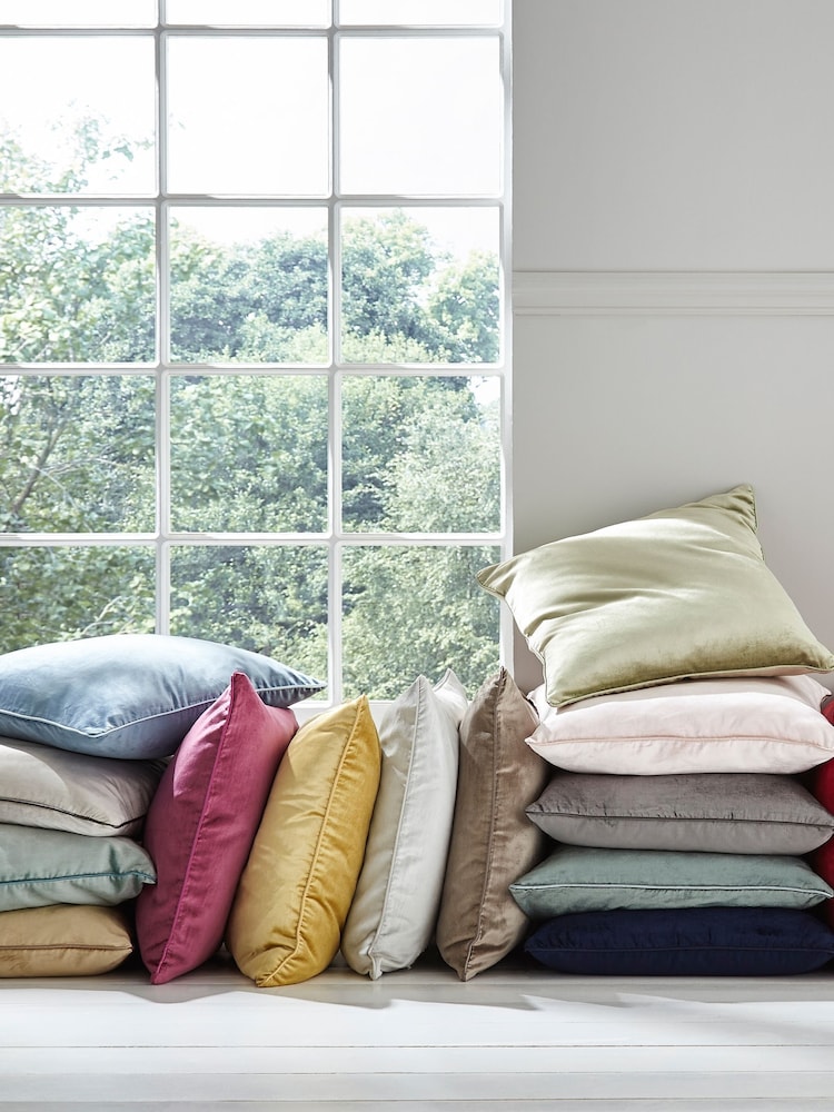 Laura Ashley Grey Green Nigella Cushion - Image 2 of 4