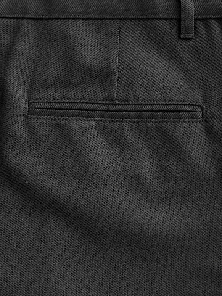 Grey Slim Fit Plain Front Smart Trousers 2 Pack - Image 11 of 11 Grey Slim Fit Plain Front Smart Trousers 2 Pack - Image 11 of 11
