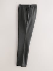 Grey Slim Fit Plain Front Smart Trousers 2 Pack - Image 8 of 11