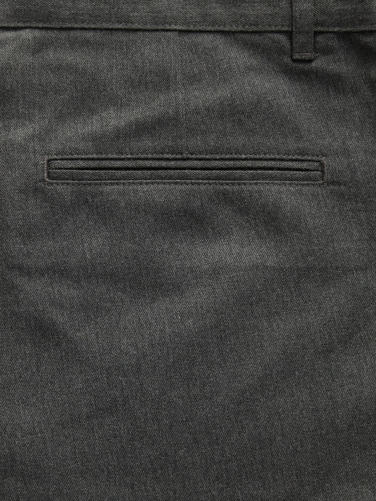 Navy Blue Slim Fit Plain Front Smart Trousers 2 Pack - Image 11 of 11