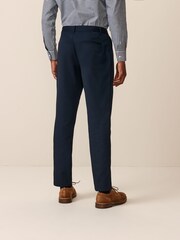 Navy Blue Slim Fit Plain Front Smart Trousers 2 Pack - Image 3 of 5