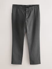 Navy Blue Slim Fit Plain Front Smart Trousers 2 Pack - Image 8 of 12