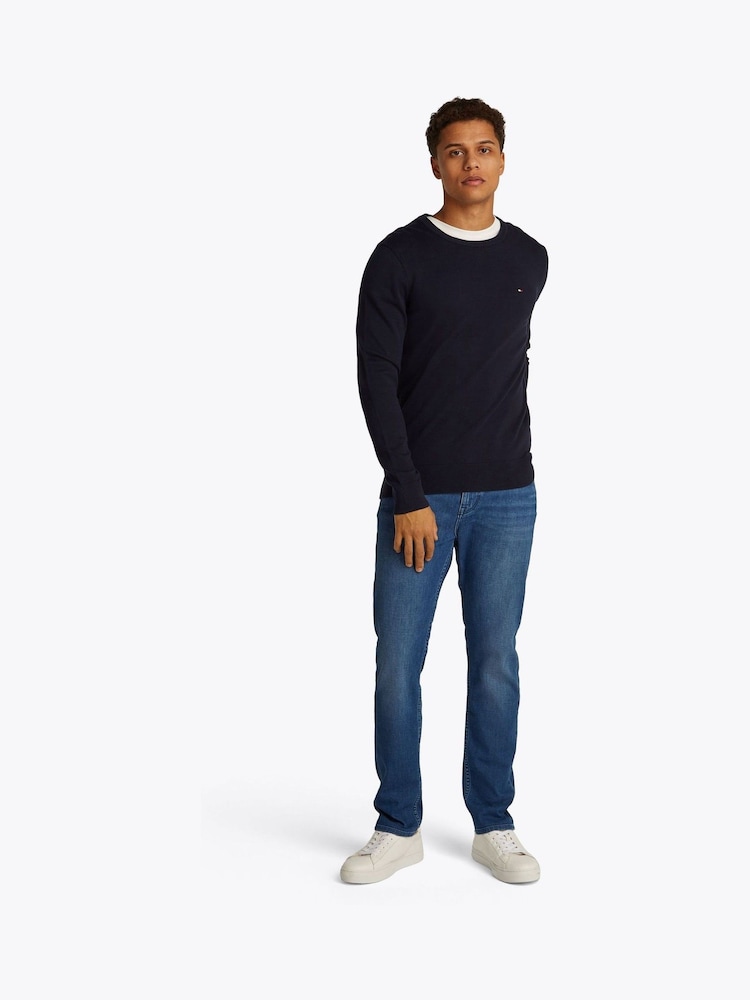 Tommy Hilfiger Blue 100% Cotton Core Essential Jumper - Image 2 of 6