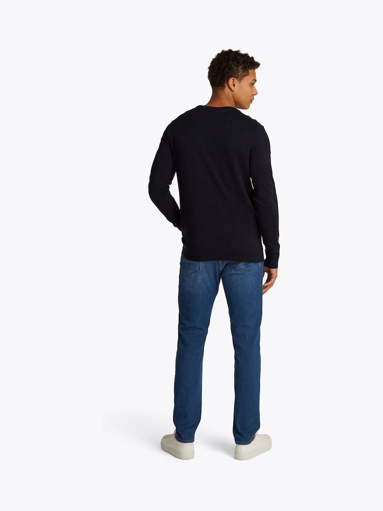 Tommy Hilfiger Blue 100% Cotton Core Essential Jumper - Image 3 of 6