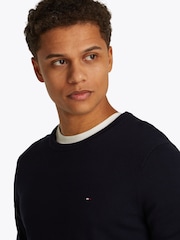 Tommy Hilfiger Blue 100% Cotton Core Essential Jumper - Image 4 of 6
