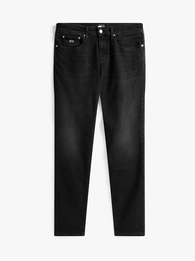 Темно-черный - Зауженные джинсы Tommy Hilfiger Scanton - Изображение 5 из 5