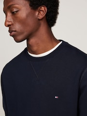 Tommy Hilfiger Blue Essential Fleece Sweatshirt - Image 4 of 6