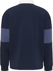 Tommy Jeans Blue 100% Cotton Tonal Flag Sweatshirt - Image 7 of 8