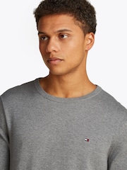 Tommy Hilfiger Grey 100% Cotton Core Essential Jumper - Image 4 of 6