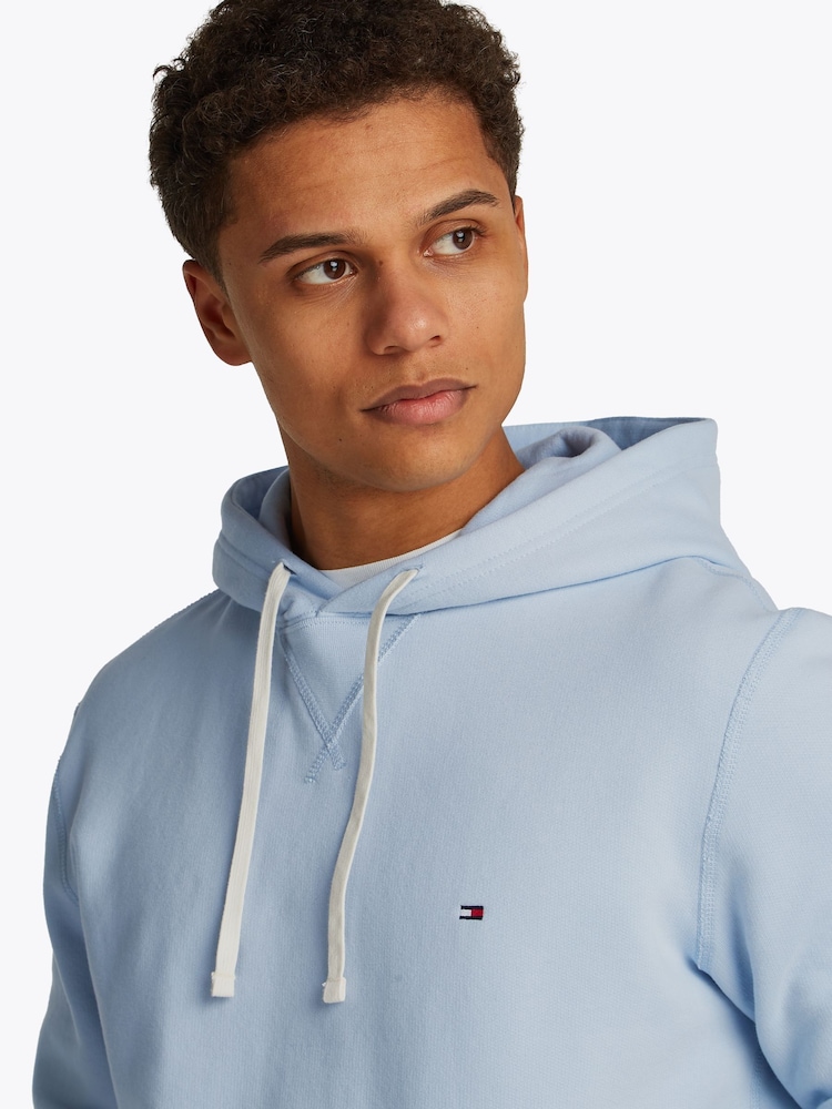 Tommy Hilfiger Blue Seasonal Fleece Hoodie - Image 4 of 6