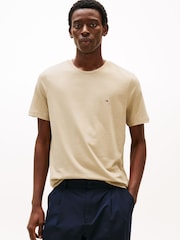 Tommy Hilfiger Natural 100% Cotton Seasonal Regular Fit T-Shirt - Image 1 of 5