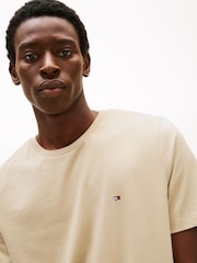 Tommy Hilfiger Natural 100% Cotton Seasonal Regular Fit T-Shirt - Image 4 of 5