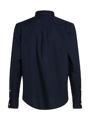 Tommy Hilfiger Blue 100% Cotton Core Flex Poplin Shirt - Image 6 of 6