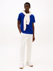 أزرق - Tommy Hilfiger 100% Cotton Seasonal Regular Fit T-Shirt - صورة 2 من 6