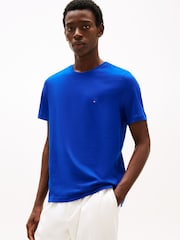 أزرق - Tommy Hilfiger 100% Cotton Seasonal Regular Fit T-Shirt - صورة 4 من 6