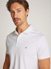 Tommy Hilfiger White Liquid 100% Cotton Polo Shirt - Image 3 of 6