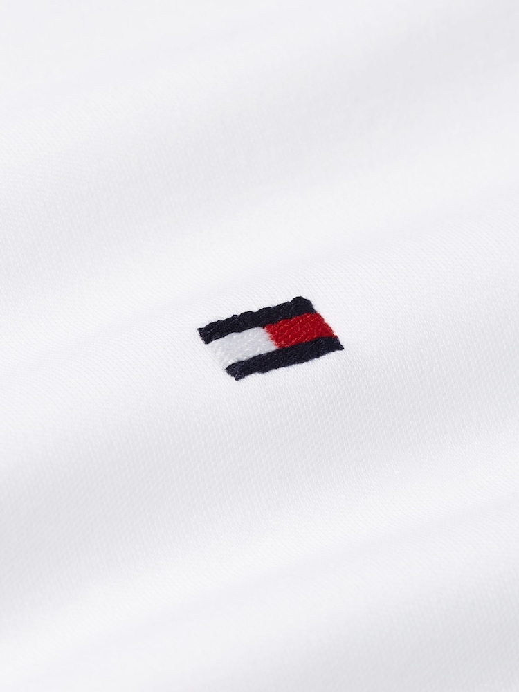 Tommy Hilfiger White Liquid 100% Cotton Polo Shirt - Image 6 of 6