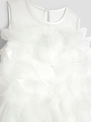 River Island White Girls Embellished Tulle Dress - Image 2 of 4