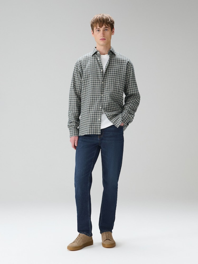 Denim Dark Blue Stretch Slim Fit Jeans - Image 2 of 2