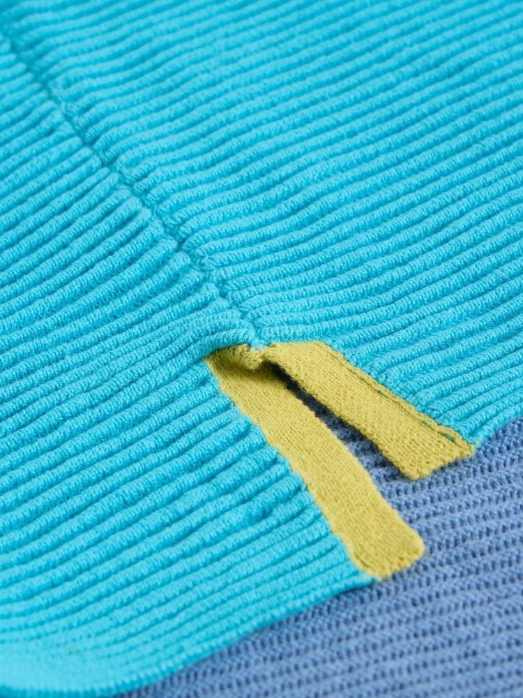 White Stuff Blue Jana Abstract 100% Organic Cotton Jumper - Image 6 of 6