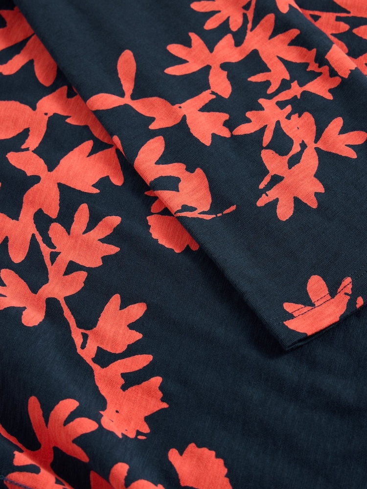 White Stuff Blue Nadia 3/4 Sleeve 100% Cotton T-Shirt - Image 6 of 6 White Stuff Blue Nadia 3/4 Sleeve 100% Cotton T-Shirt - Image 6 of 6