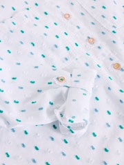 White Stuff White Sophie Longline 100% Organic Cotton Shirt - Image 6 of 6