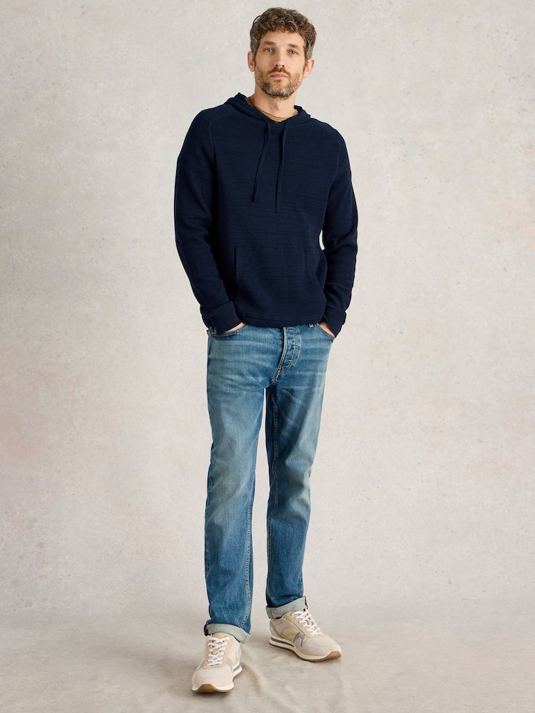White Stuff Blue Attadale Hooded Jumper - Image 1 of 6