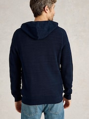 White Stuff Blue Attadale Hooded Jumper - Image 3 of 6